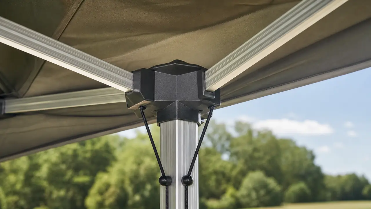 Canopy leg wall thickness: why 1.2 mm matters - Poles and frames